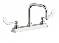 Chicago Faucets W8D-DB6AE35-317AB Workboard Faucet, 8''